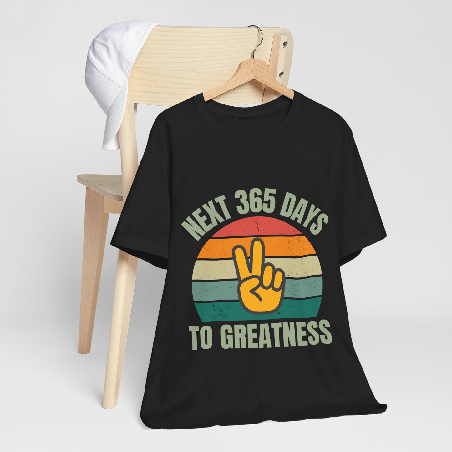 365 Days to Greatness Unisex Jersey Short Sleeve T Shirt, Trendy Casual Top, perfect Gift for Him or Her