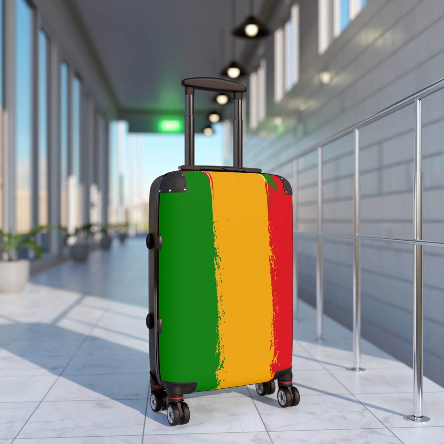 Red Green and Yellow Suitcase