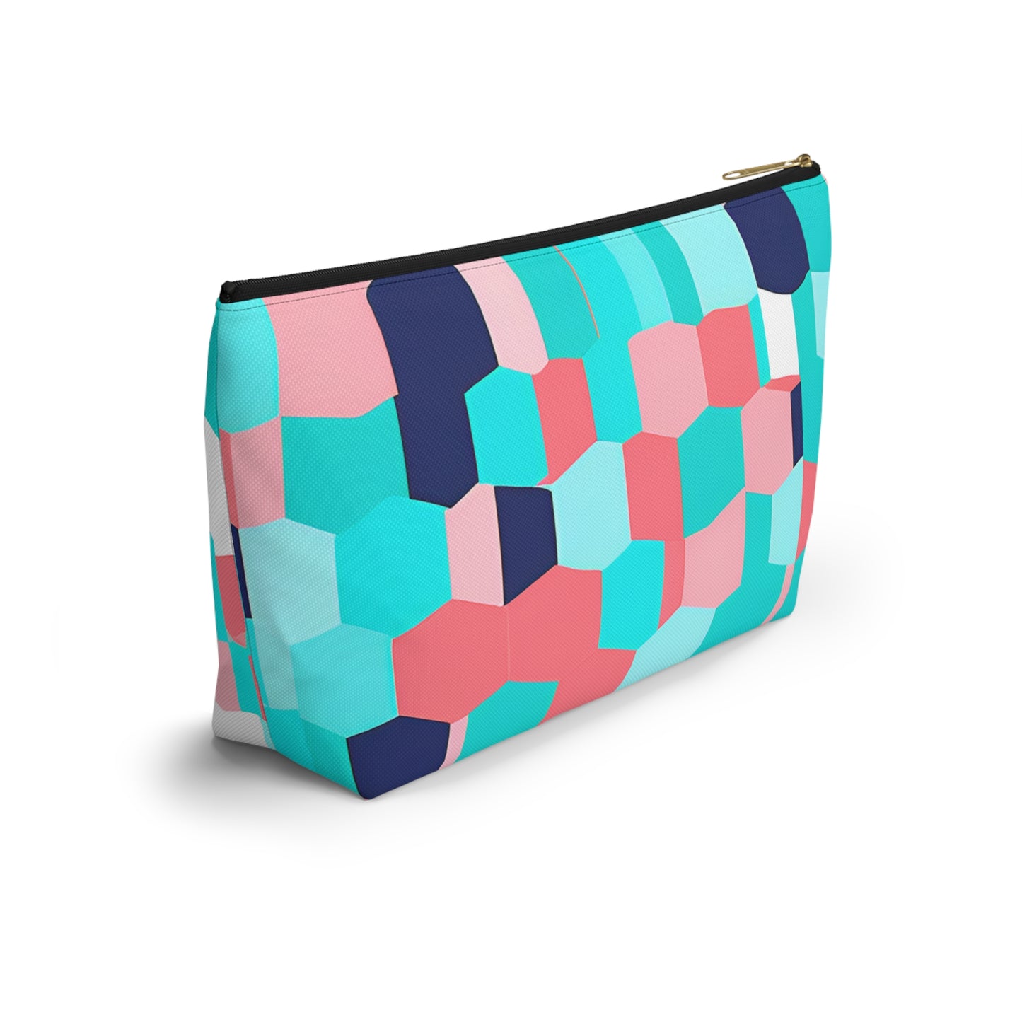 Cute Pink and Blue Accessory Pouch w T-bottom