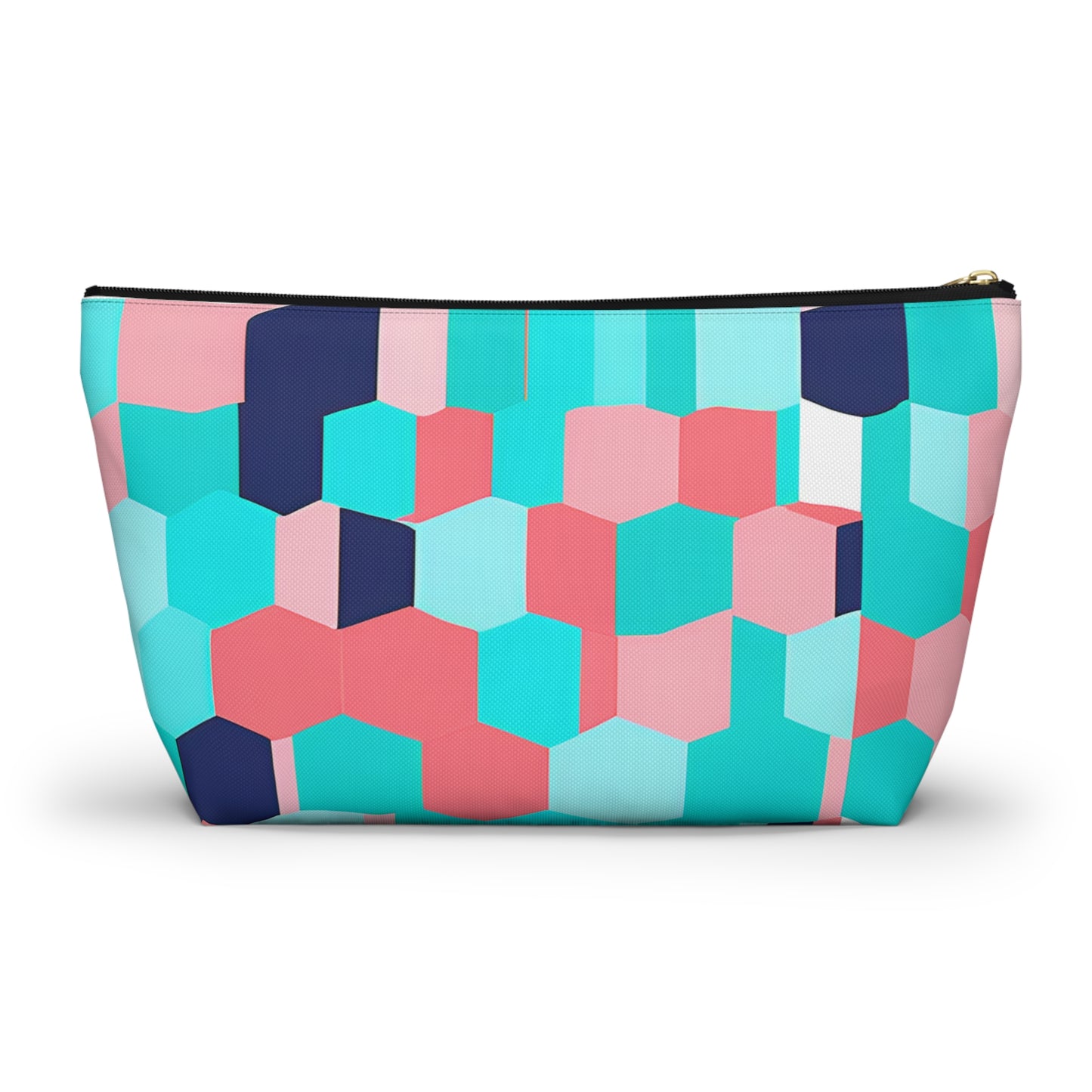 Cute Pink and Blue Accessory Pouch w T-bottom