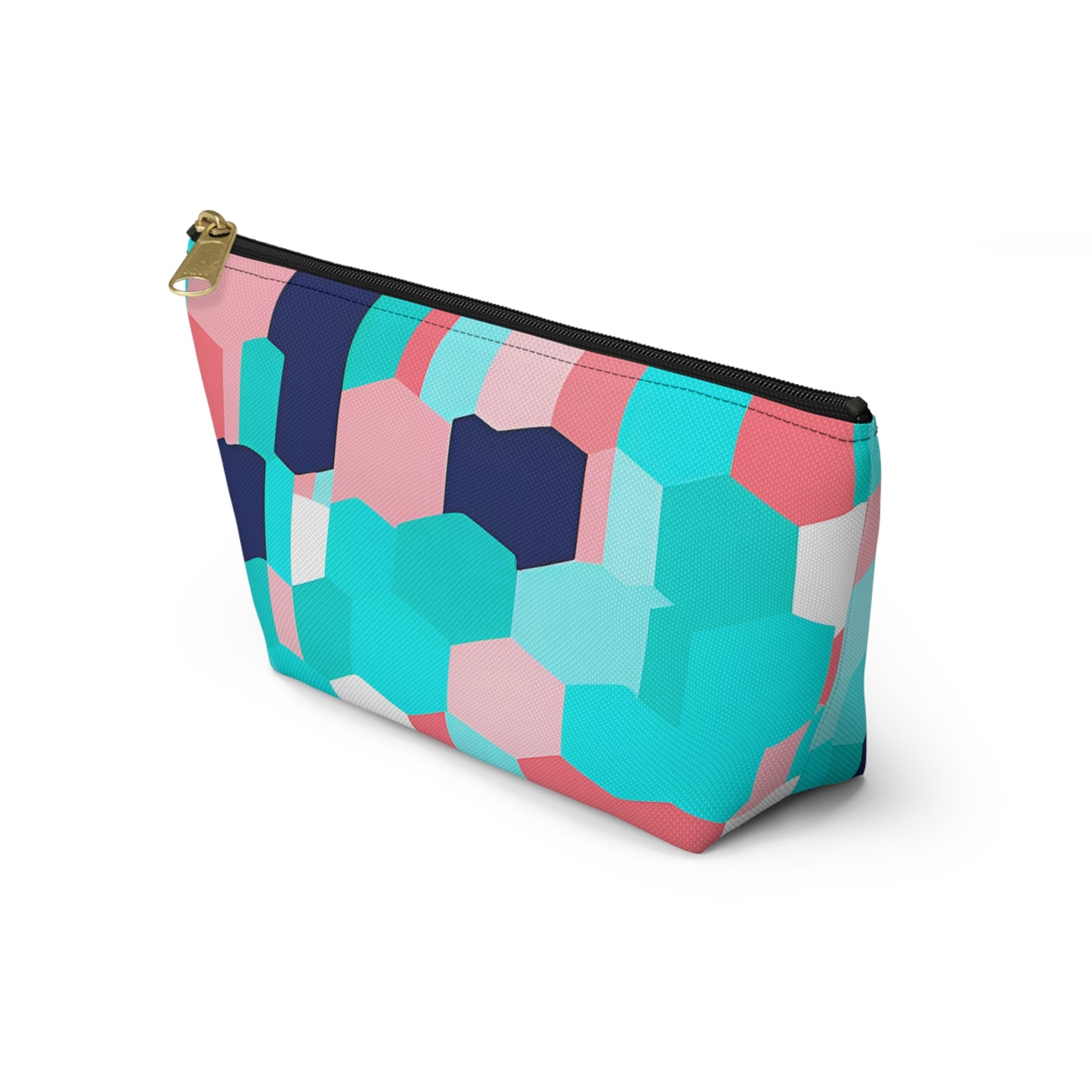 Cute Pink and Blue Accessory Pouch w T-bottom