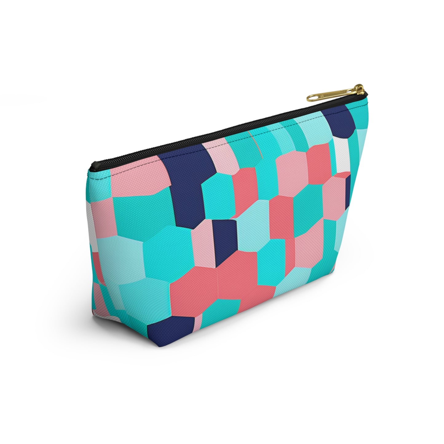 Cute Pink and Blue Accessory Pouch w T-bottom