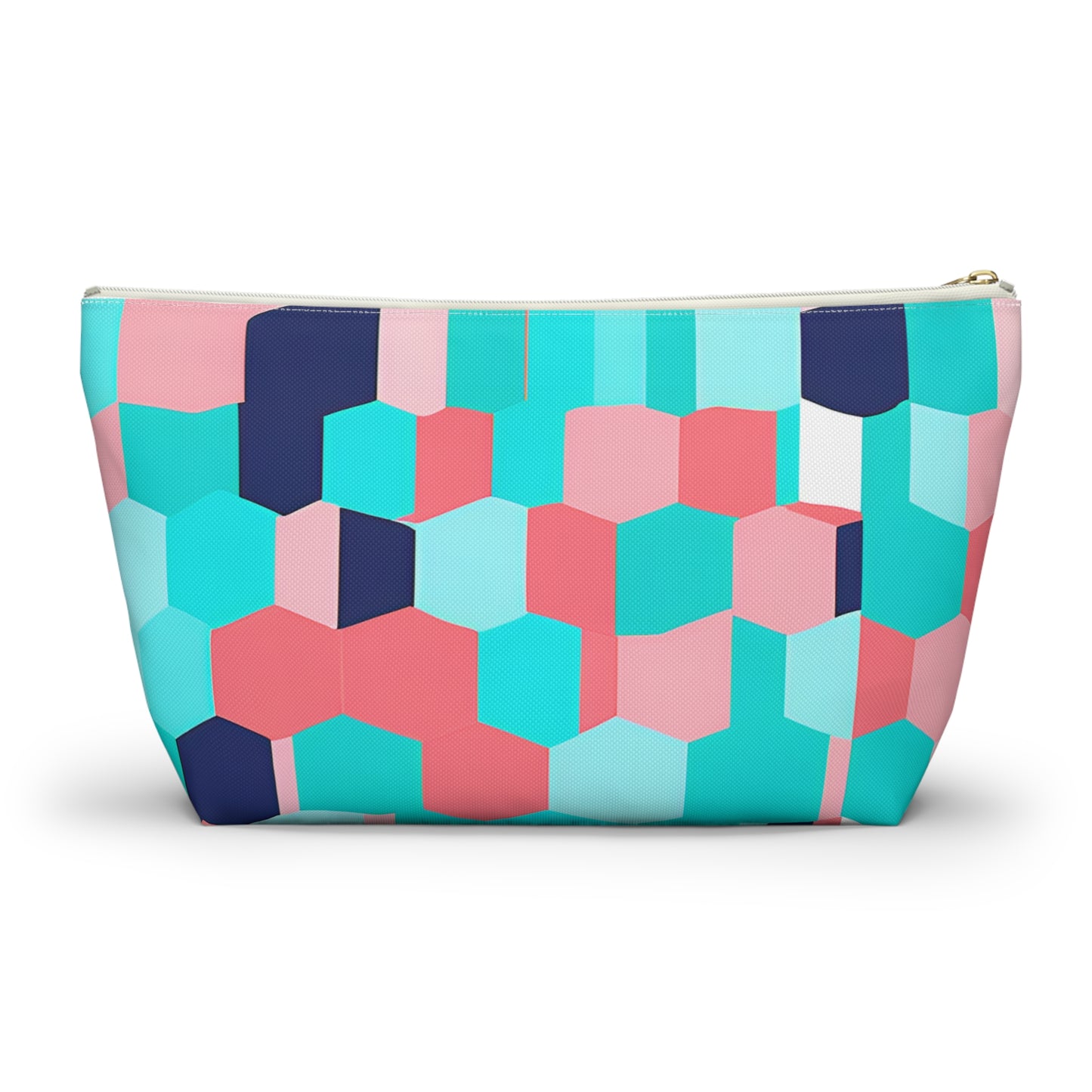 Cute Pink and Blue Accessory Pouch w T-bottom