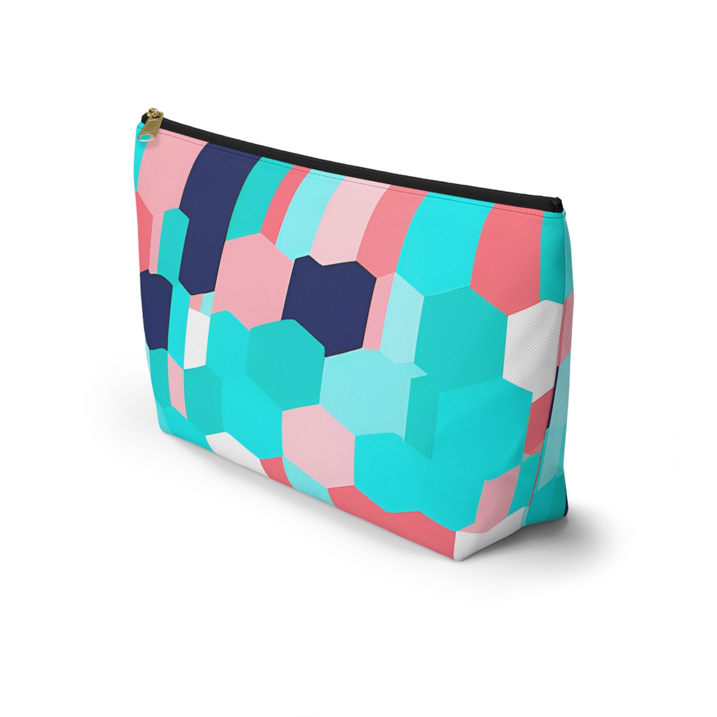 Cute Pink and Blue Accessory Pouch w T-bottom