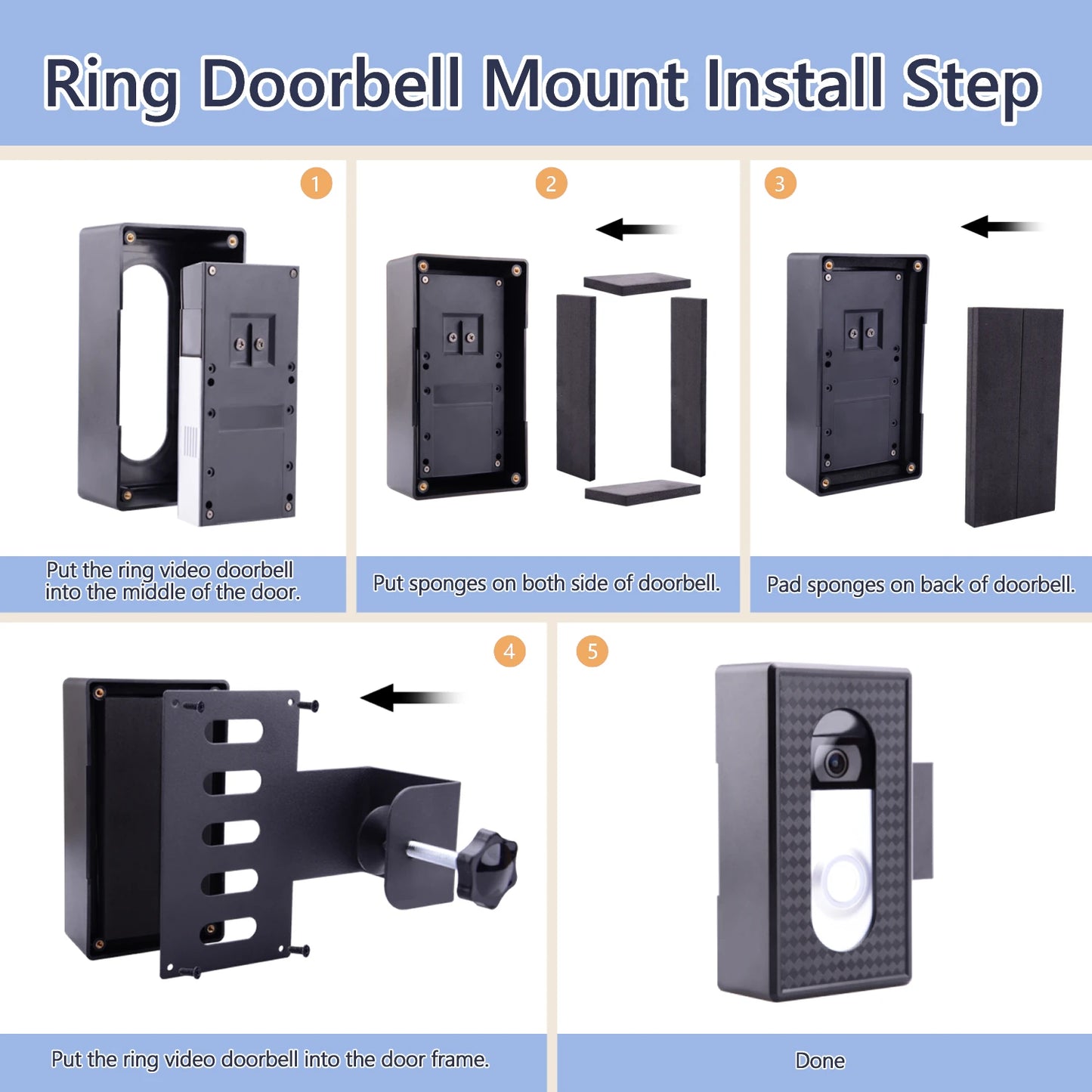 Anti-Theft Video Doorbell Mount