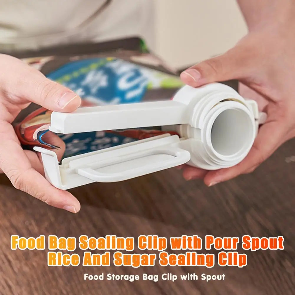 3PCS Food Bag Sealing Clip with Pour Spout