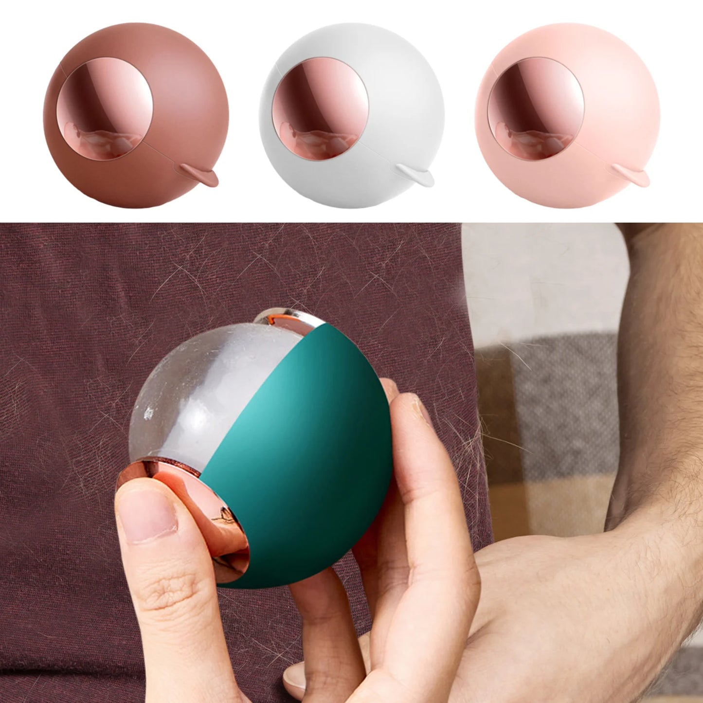 "Handheld Lint Roller Ball – Portable and Reusable"