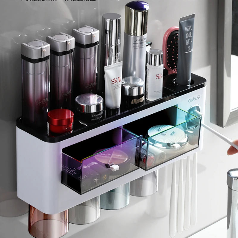 Automatic Toothpaste Dispenser/Holder Squeezer Storage Rack