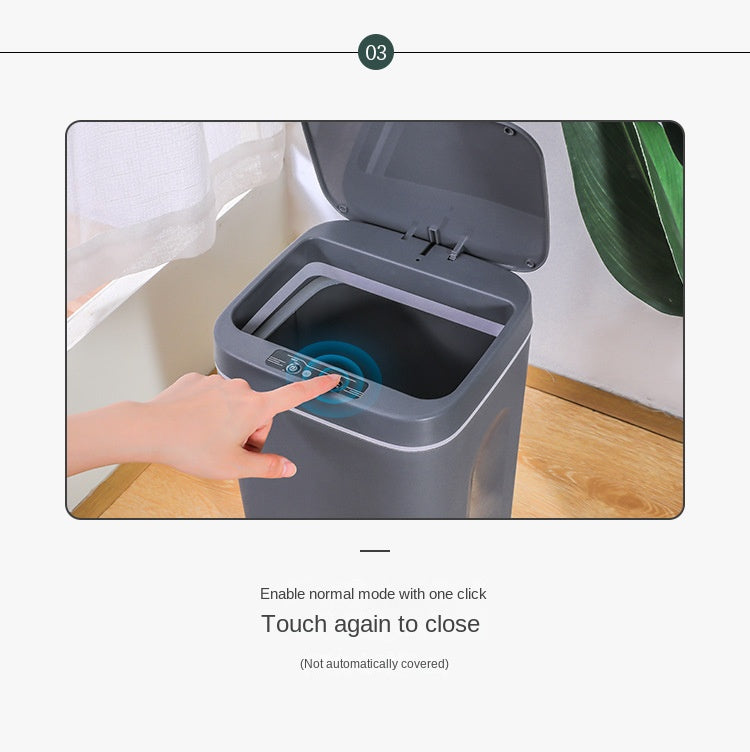 Automatic Sensor Trash Can Electric Touchless Smart Bin 16L