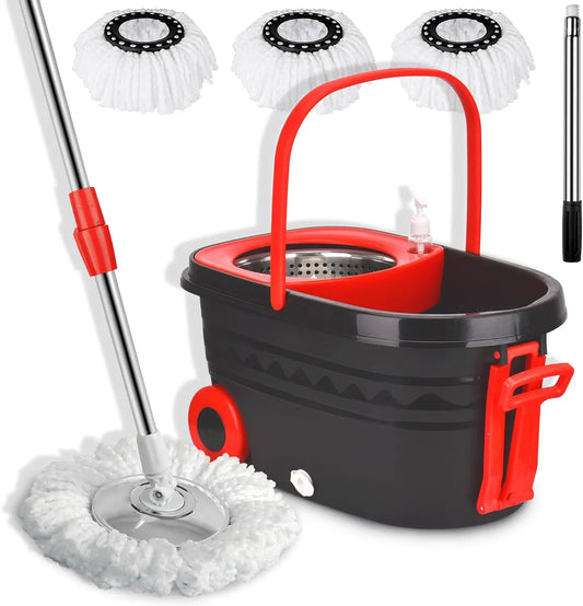 360° Spin Mop Bucket Sets Wrings System