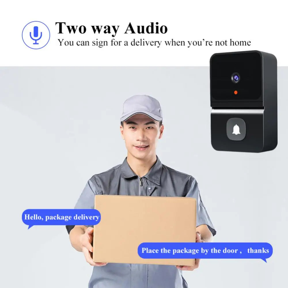 Wireless Doorbell WiFi Outdoor HD Camera Security Doorbell